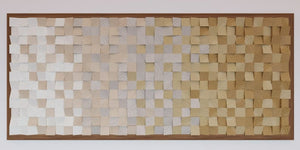 Sence of Beige Wood Mosaic Wall Decor