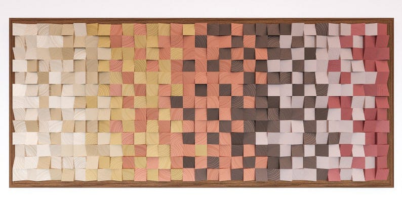 Touch of Eternity Wood Mosaic Wall Decor