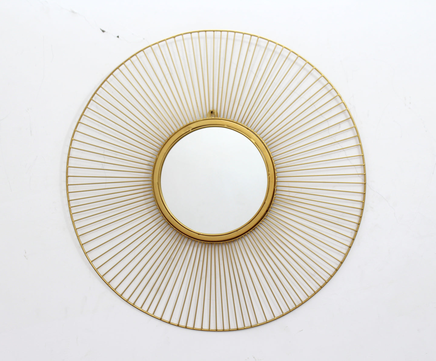 Beautiful Golden Finish Round Mirror