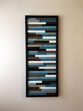 Live Your Life Plank Wood Mosaic Wall Decor