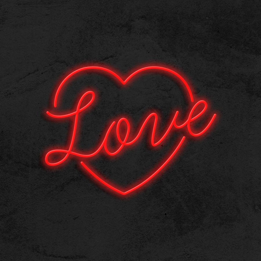 Love in heart - LED Neon Sign