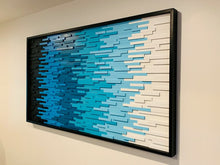 Load image into Gallery viewer, Magic of Blue Wood Mosaic Wall Decor
