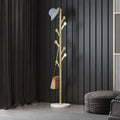 Marble Clothing Rack Gold with Hooks for Bedroom