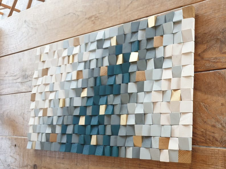 Margarita Wood Mosaic Wall Decor