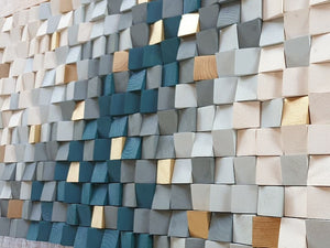 Margarita Wood Mosaic Wall Decor