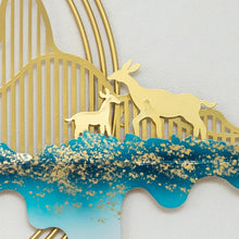 Load image into Gallery viewer, Leaf Deer Metal Wall Hanging
