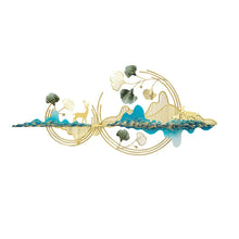 Load image into Gallery viewer, Leaf Deer Metal Wall Hanging
