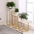 Minimalist Designer Golden Tables (Set of 3)