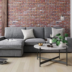 Minimalist Matte Black Metal Centre Table In Criss Cross Design