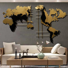 Load image into Gallery viewer, Modern 3D Metal World Map Home Wall Décor Art
