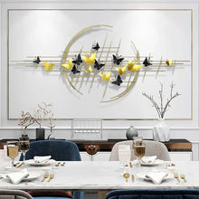 Load image into Gallery viewer, Modern Butterfly Wall Décor Creative Metal Wall Art in Gold &amp; Black
