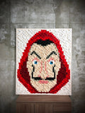 Money Heist Wood Mosaic Wall Decor