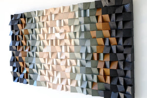 Mother Earth Handmade Wood Mosaic Wall Decor