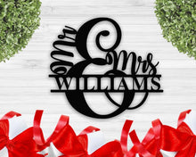 Load image into Gallery viewer, Personalized Mr and Mrs Sign Wall Decor
