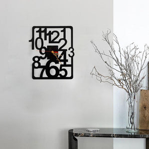 Number Design Wall Clock