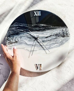 Ocean Magic Epoxy Resin Wall Clock
