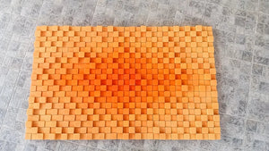Orange Mania Wood Mosaic Wall Decor