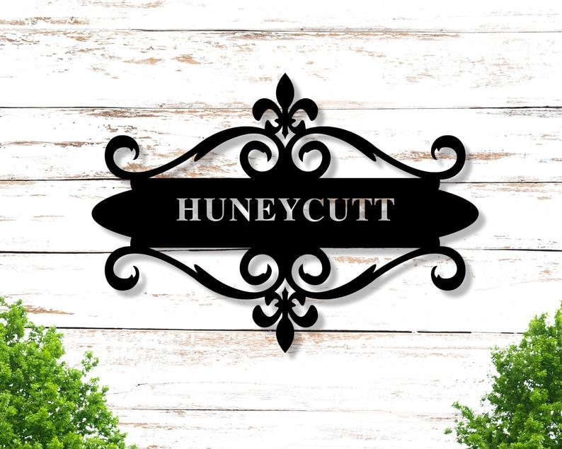 Personalized Family Name Monogram Wall Decor
