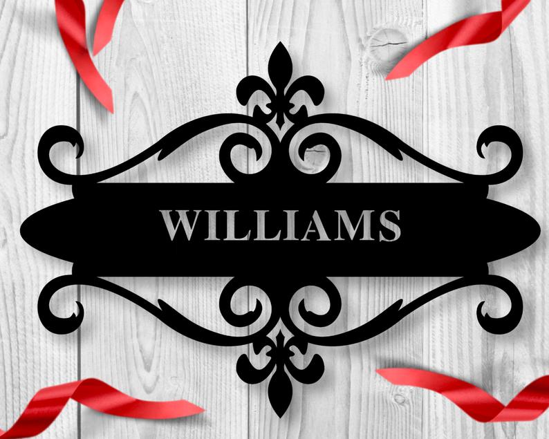 Personalized Family Name Monogram Wall Decor