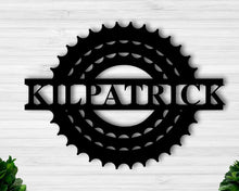 Load image into Gallery viewer, Personalized Mountain Bike Monogram Wall Decor
