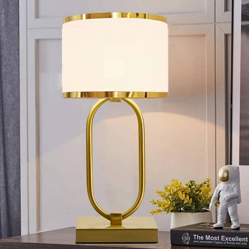 Postmodern Luxury Gold Plating Table Lamp Home Decor