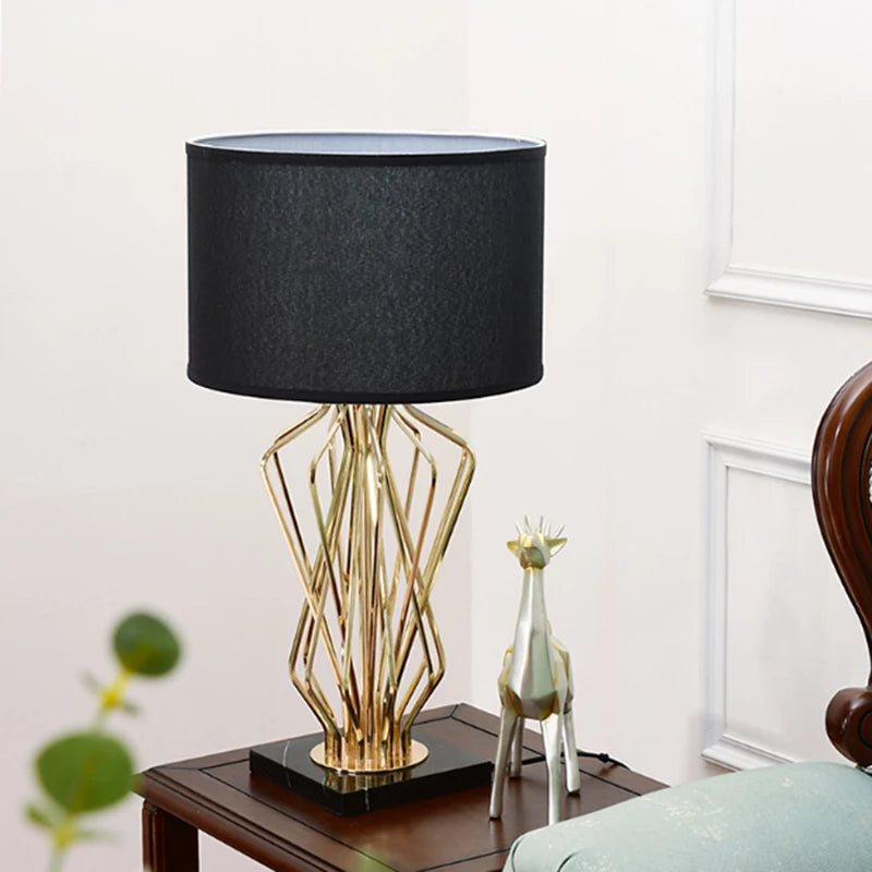 Postmodern Gold Plating Table Lamp Home Decor