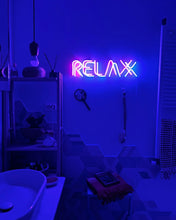 Load image into Gallery viewer, RELAX NEON WALL ART

