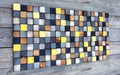 Reclaimed Wood Mosaic Art Wall Decor