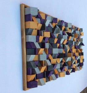 Rock N Roll Wood Mosaic Wall Decor