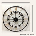 Beautiful Metallic Circle Wall Clock