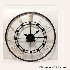 Beautiful Metallic Circle Wall Clock