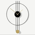 Unique Metallic Circle Wall Clock