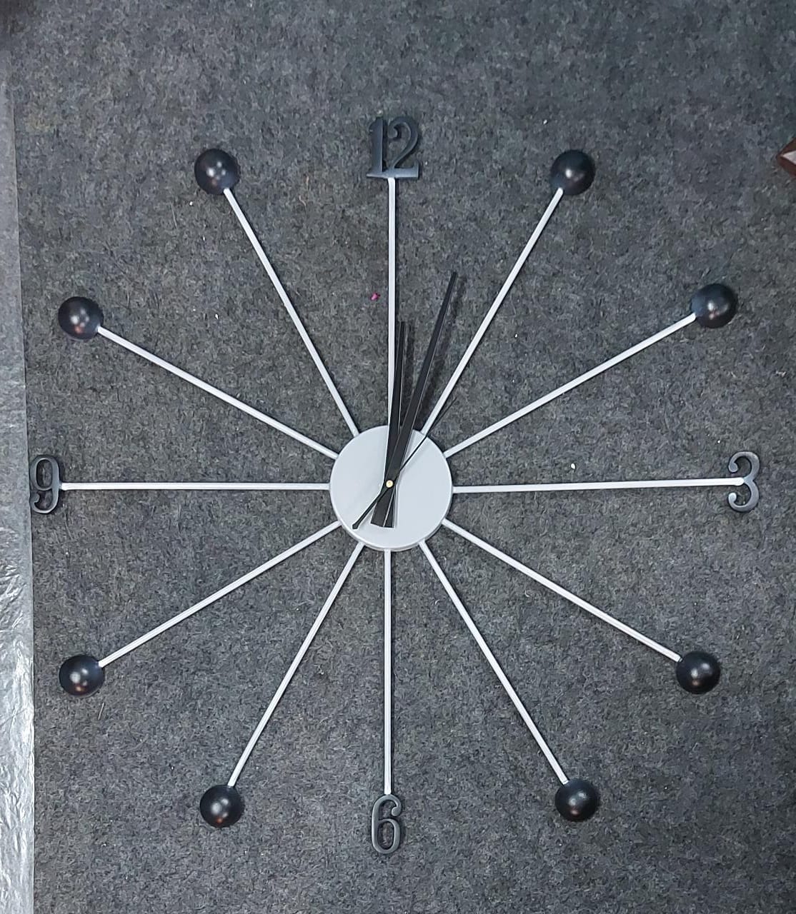 Simple Metal Wall Clock