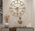 Beautiful Gold and Black Metal Wall Clock