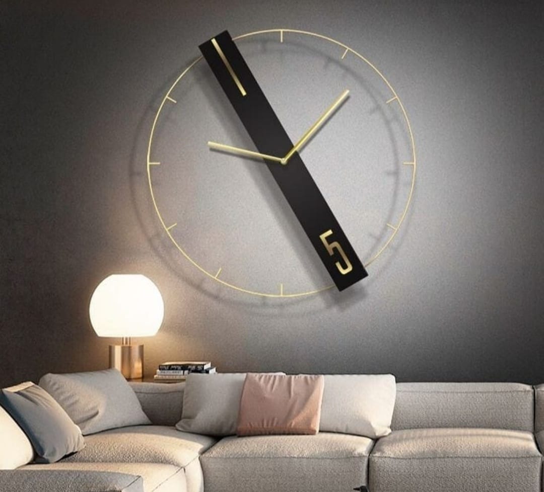 Elegant Metal Wall Clock