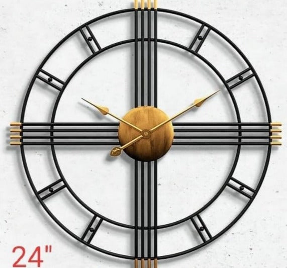Attractive Round Design Metal Wall Clock
