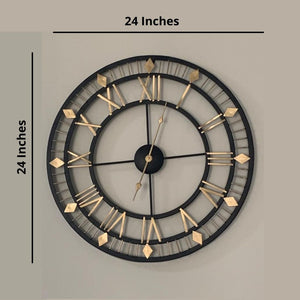 Roman Design Metal Wall Clock