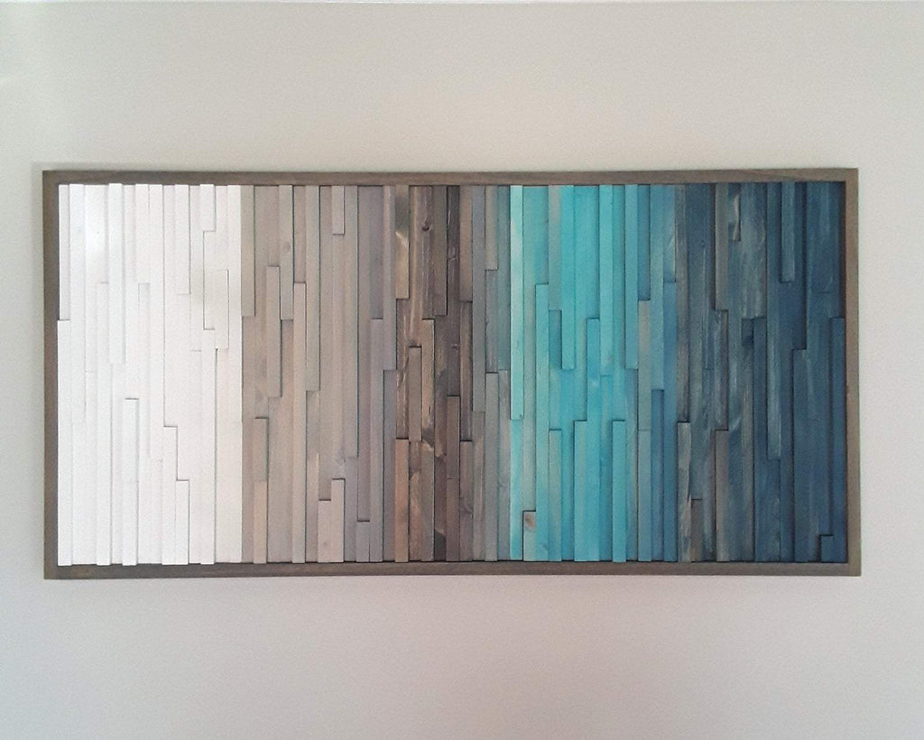 SHADES PLANK WOOD MOSAIC WALL DECOR