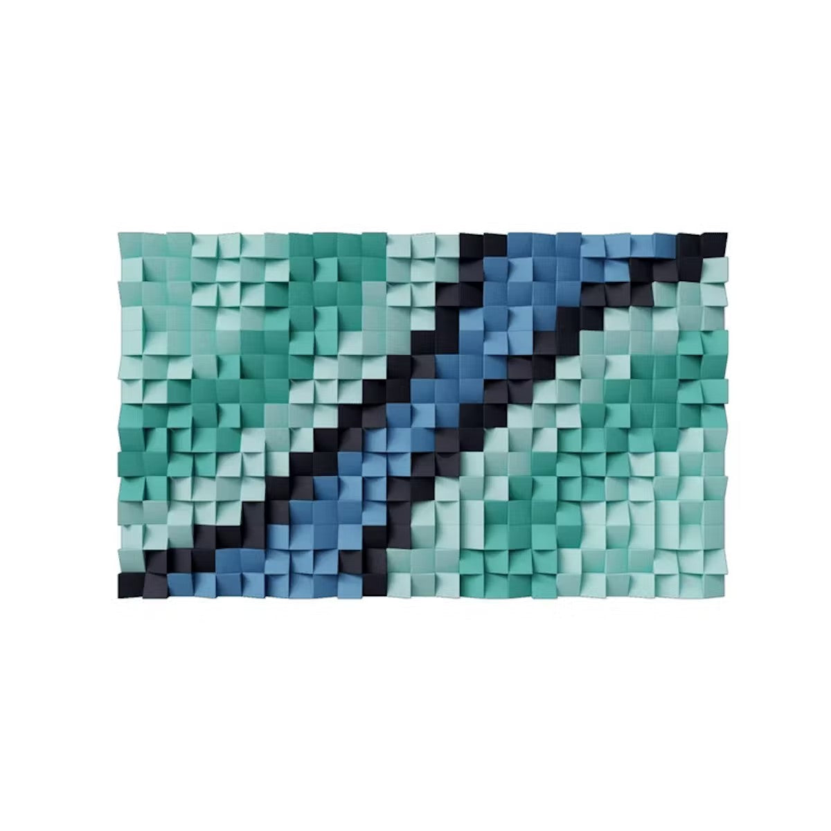 Silent River Wood Mosaic Wall Decor