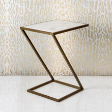 Load image into Gallery viewer, Slanting Chic Metal Side Table
