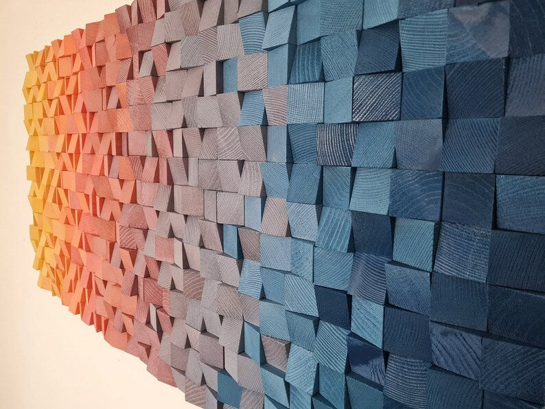 Splendid Yumthang Valley Wood Mosaic Wall Decor