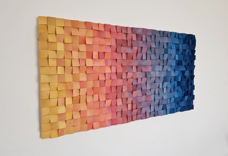 Splendid Yumthang Valley Wood Mosaic Wall Decor