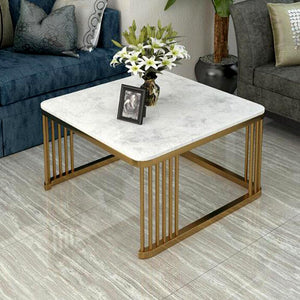 Square Tethered Metallic Table (Set of 2)