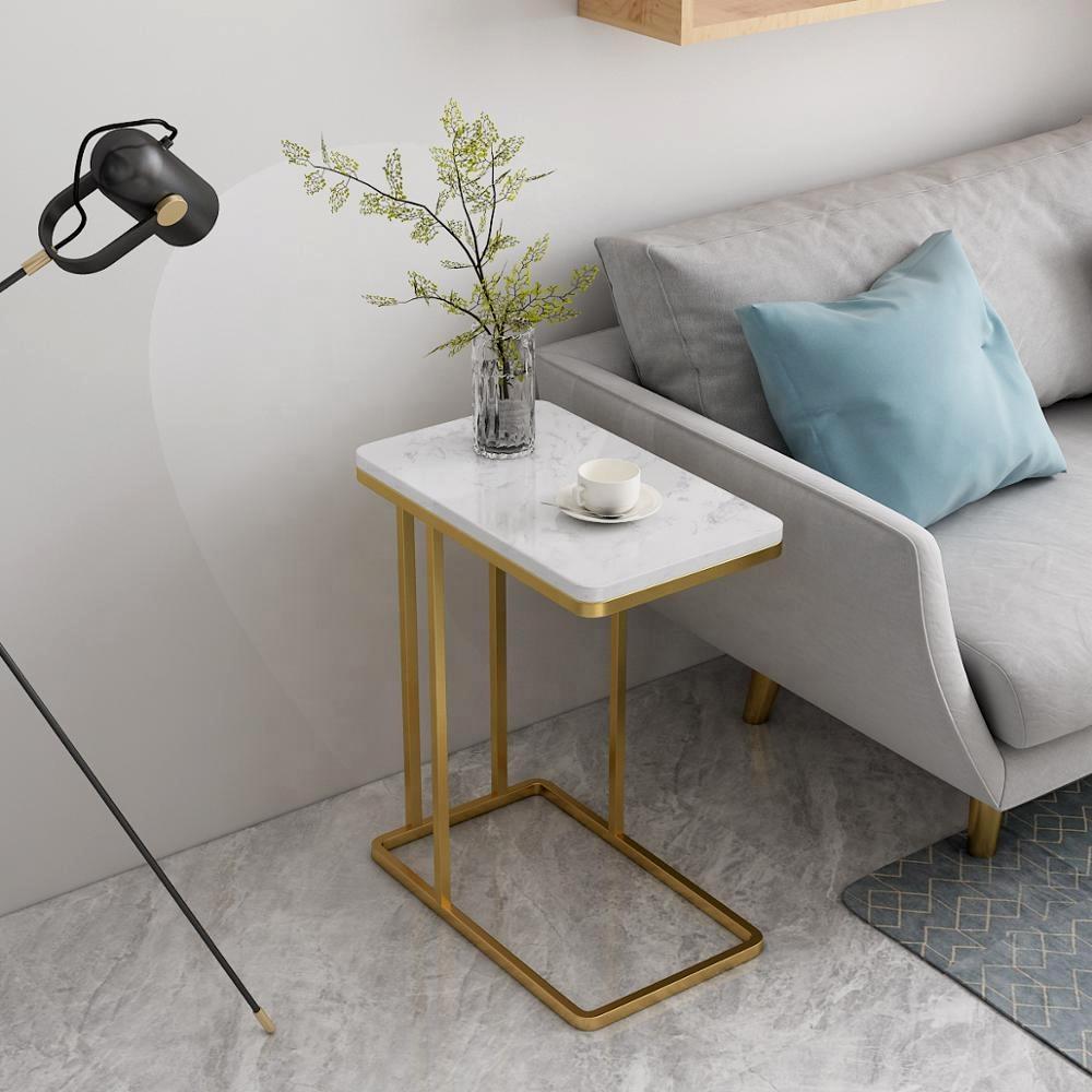 Suspended Styler Golden Metallic Side Table