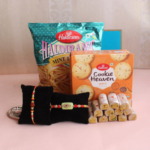 Sweet and Salty Rakhi Hamper