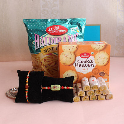 Sweet and Salty Rakhi Hamper
