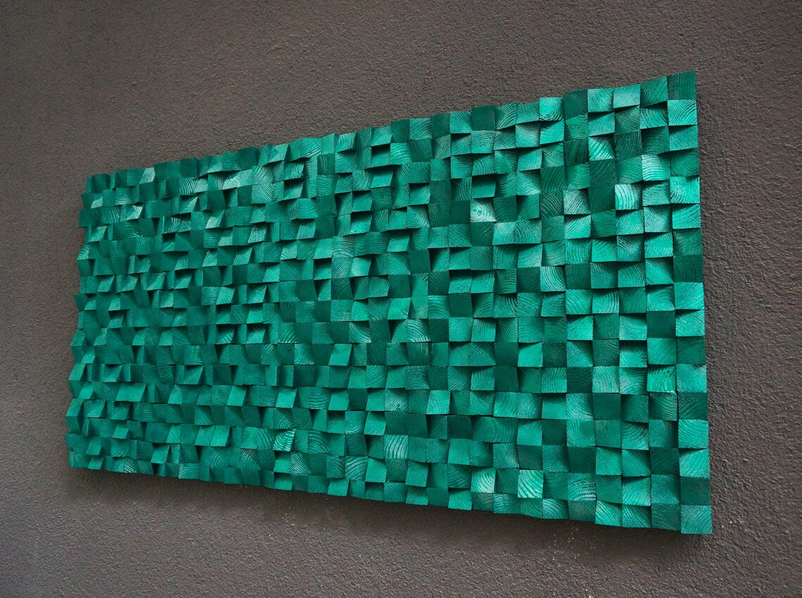 Tender Love Wood Mosaic Wall Decor