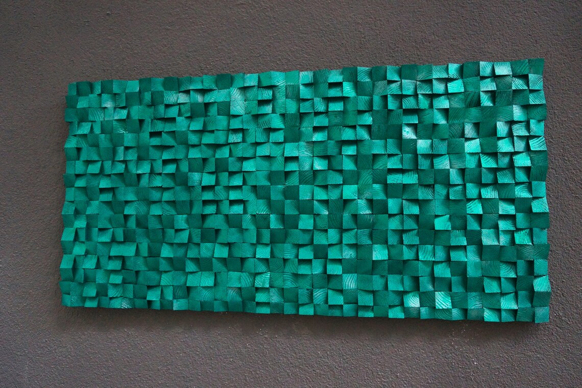 Tender Love Wood Mosaic Wall Decor