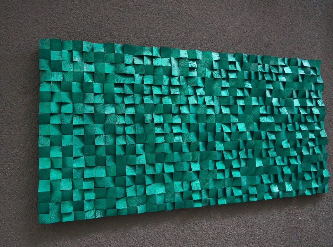 Tender Love Wood Mosaic Wall Decor