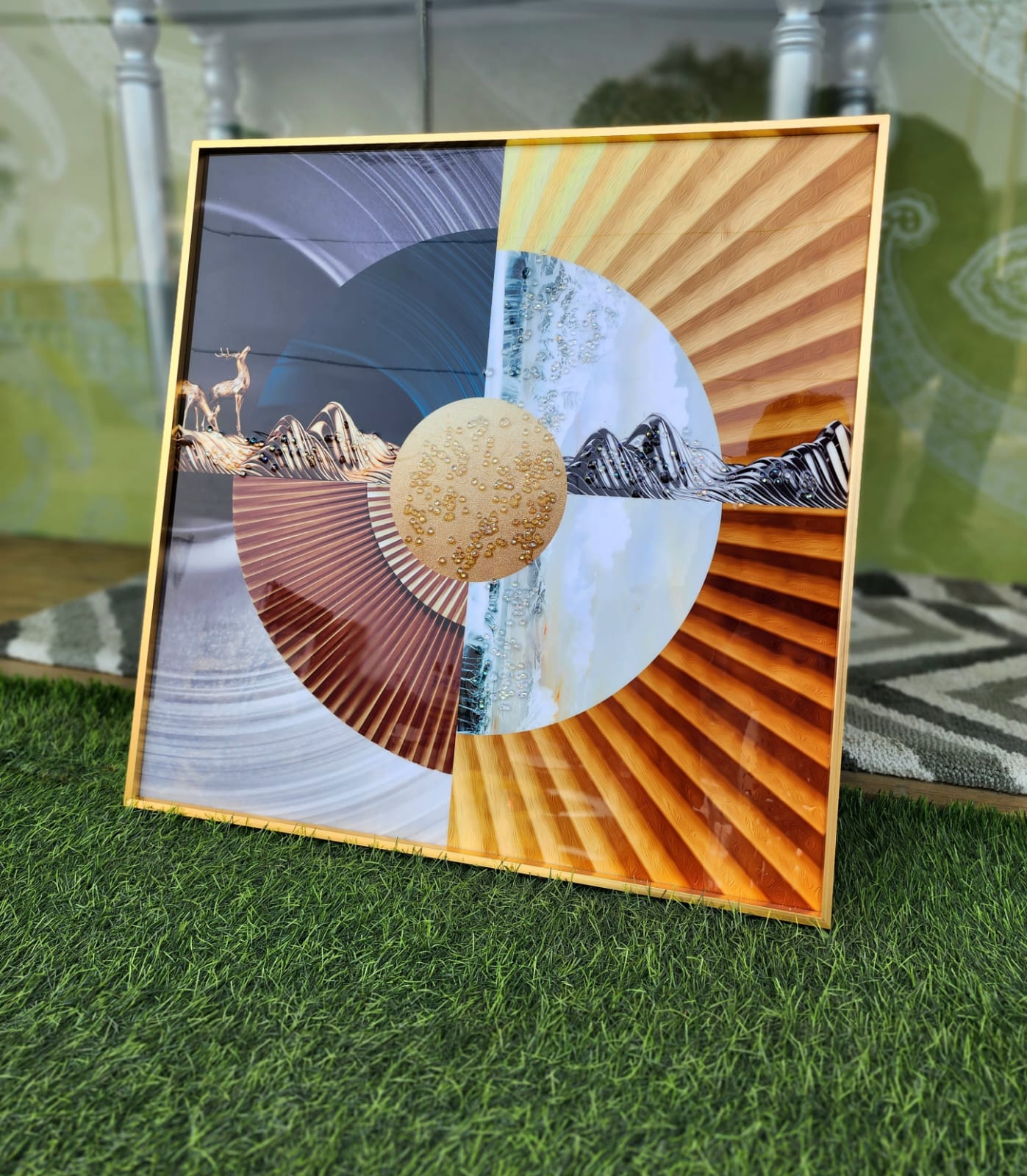 The Mountains Are Calling Crystal Painting Wall Decor